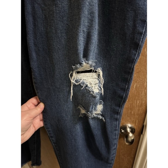 Old Navy Jeans High Rise OG Straight Women Size 22 Denim Blue Button Fly Holes - Picture 4 of 8